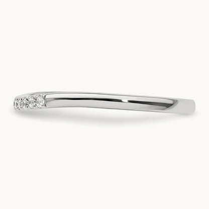 Diamond Wedding Band, 14K White Gold