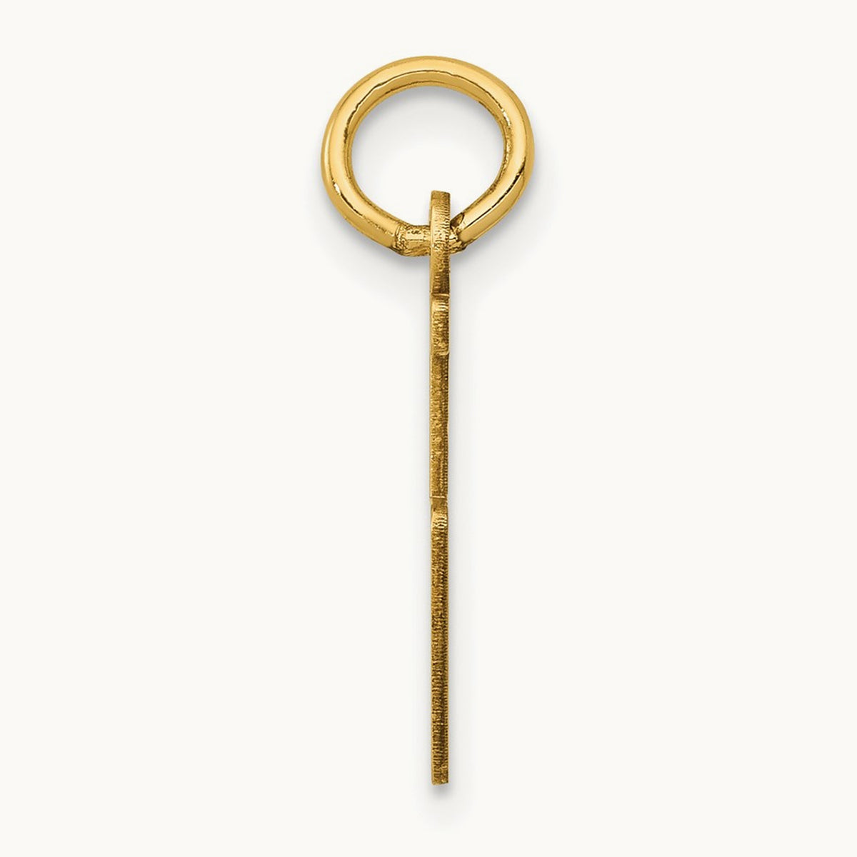 Small Elongated Number 5 Charm, 14K