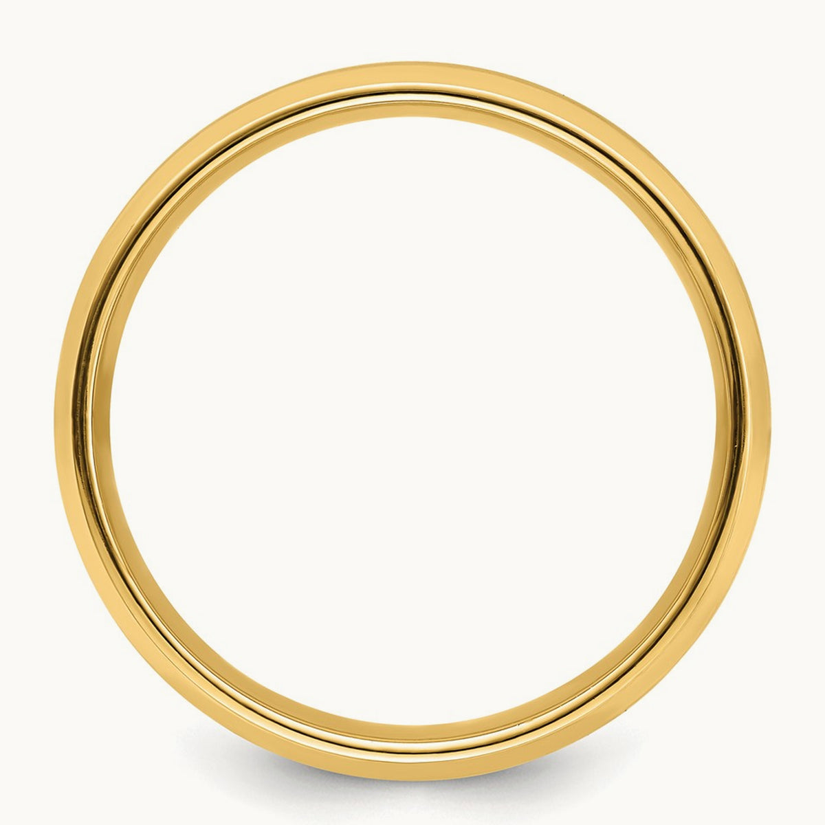 Light Comfort Fit Brush Satin Fancy Band, 14K Yellow Gold