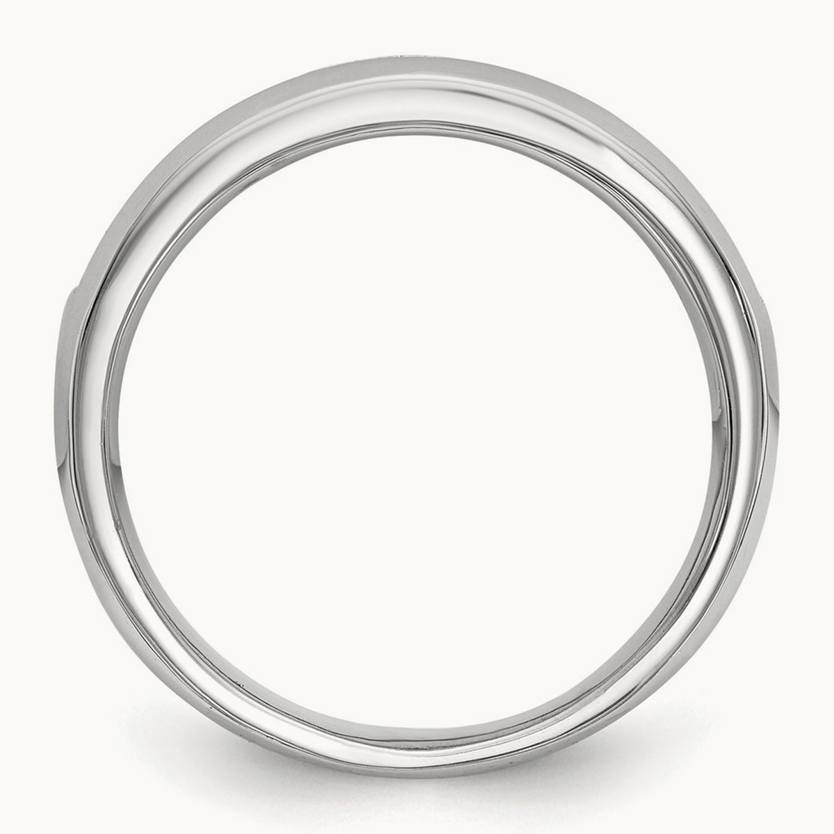 9-Stone Diamond Channel Band, 14K White Gold