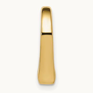 Polished Heart Chain Slide — 14K Yellow Gold, 15.5mm