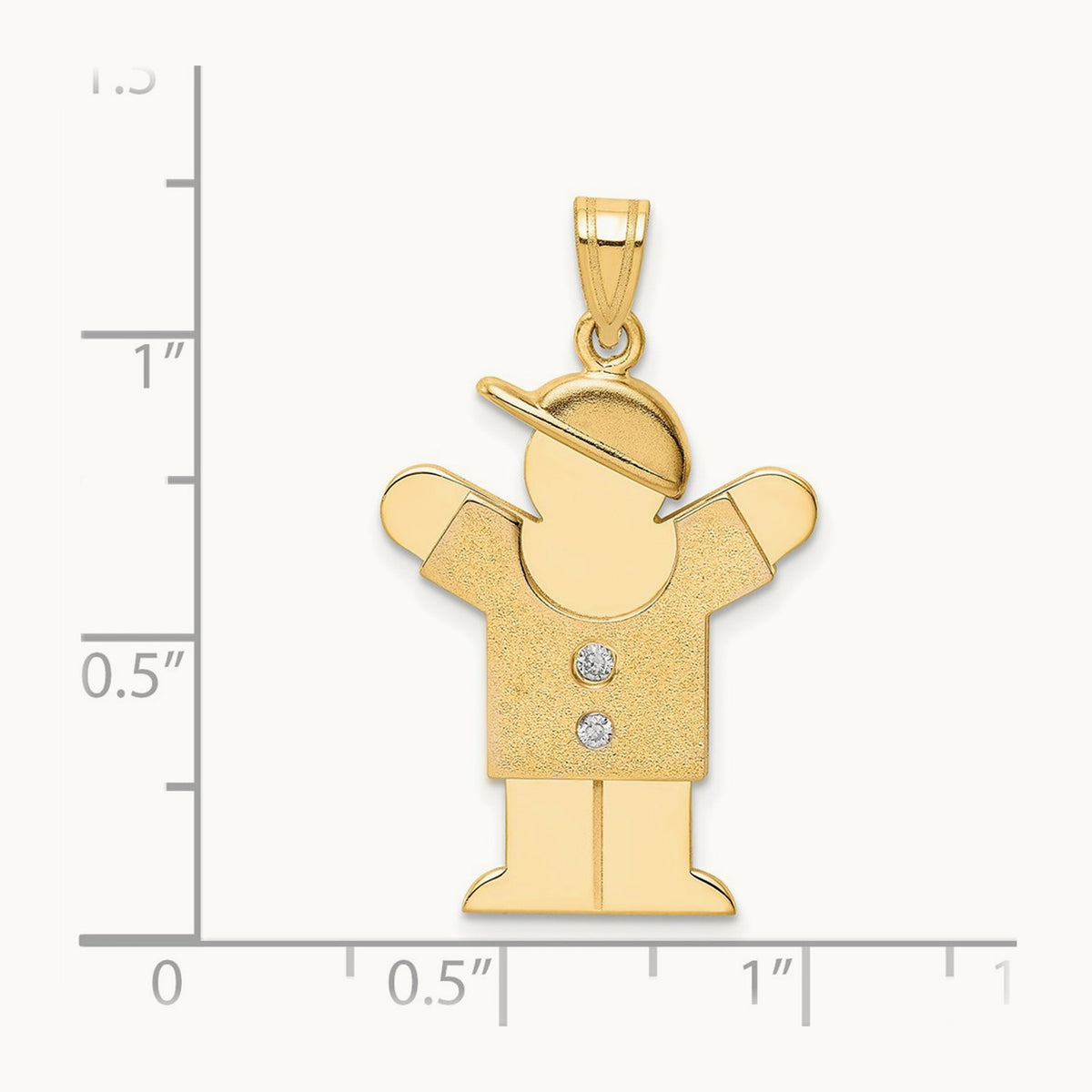 AA Diamond Kid Pendant, 14K