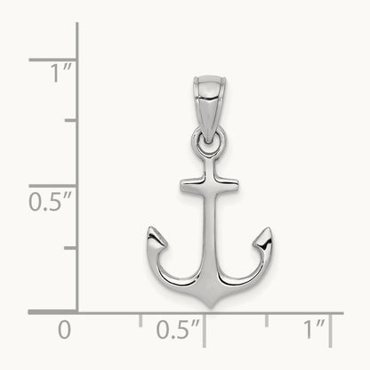 Anchor Pendant — 14K Yellow Gold