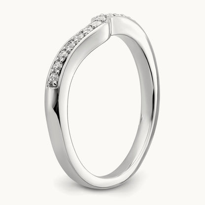 Contoured Band, 0.10 ct tw