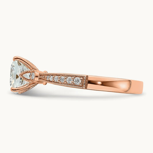 Cushion Semi-Mount Engagement Ring, 1.50 ct tw