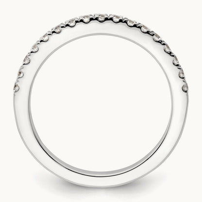 Diamond Wedding Band, 14K White Gold
