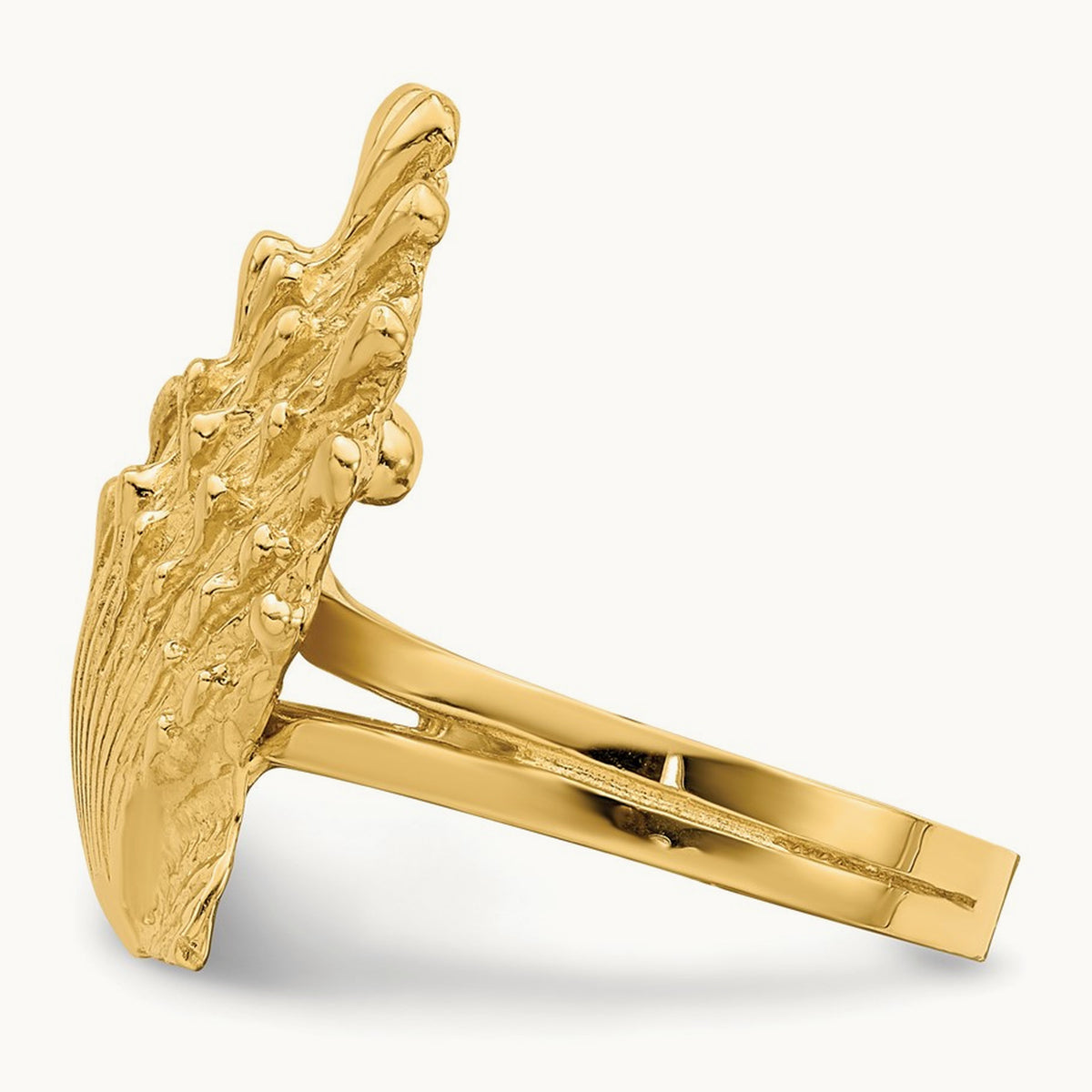 Lion's Paw Shell Ring, 14K