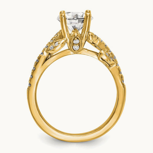 Semi-Mount Engagement Ring — 14K Yellow Gold, 7