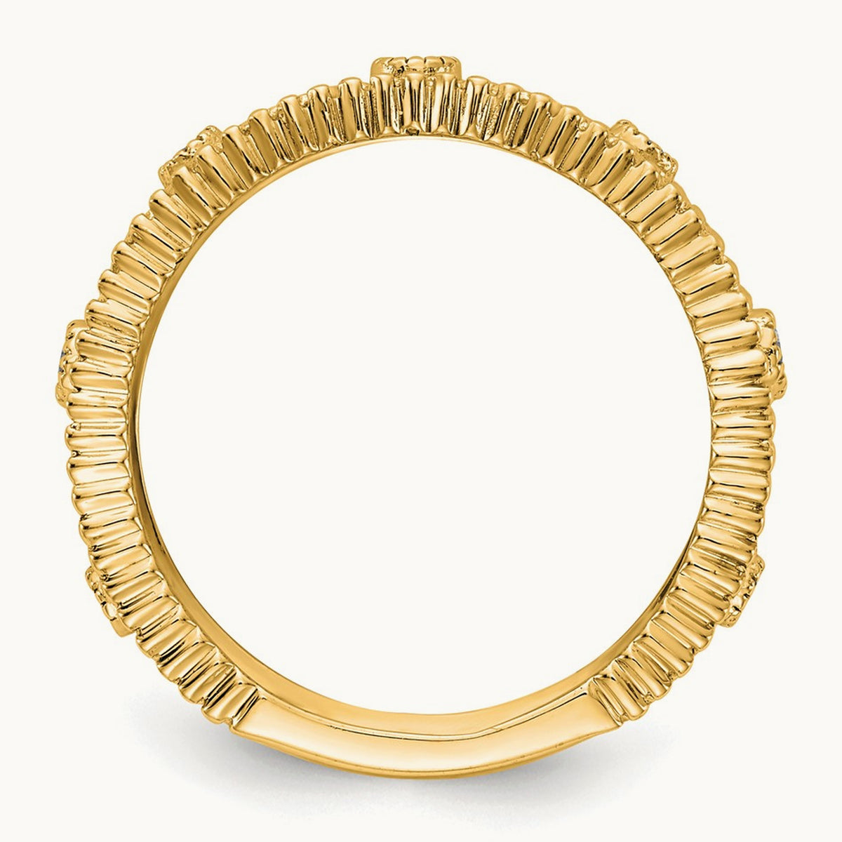 Fashion Band, 0.25 ct tw Lab-Grown Diamond — 14K Yellow Gold