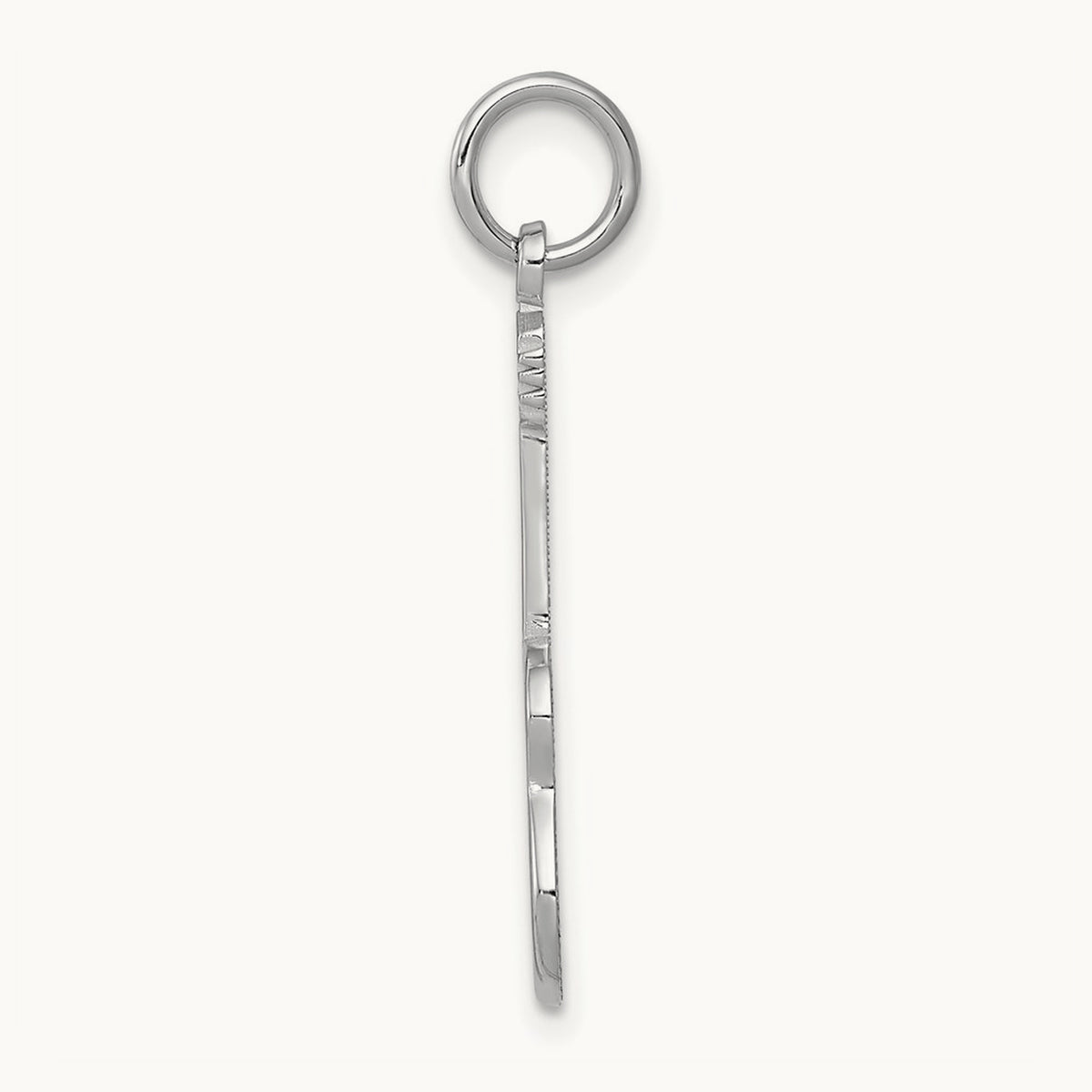 Guitar Charm, 14K White Gold