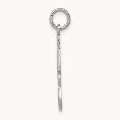 Guitar Charm, 14K White Gold