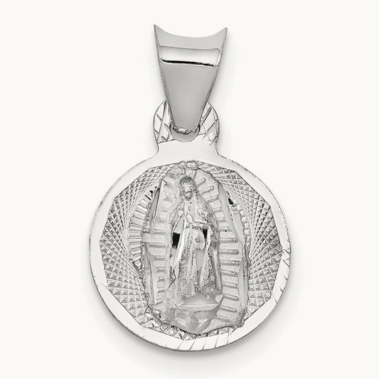 Our Lady of Guadalupe Semi-Solid Round Pendant — 10.45mm