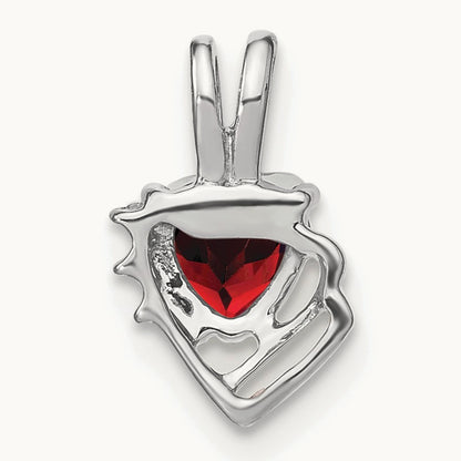 Garnet and Diamond Pendant — photo set