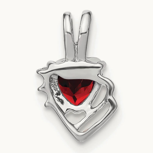 Garnet and Diamond Pendant — photo set