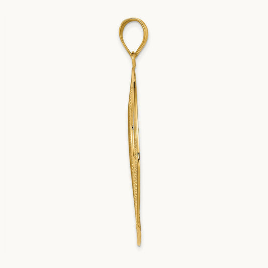 Circle Pendant, 14K