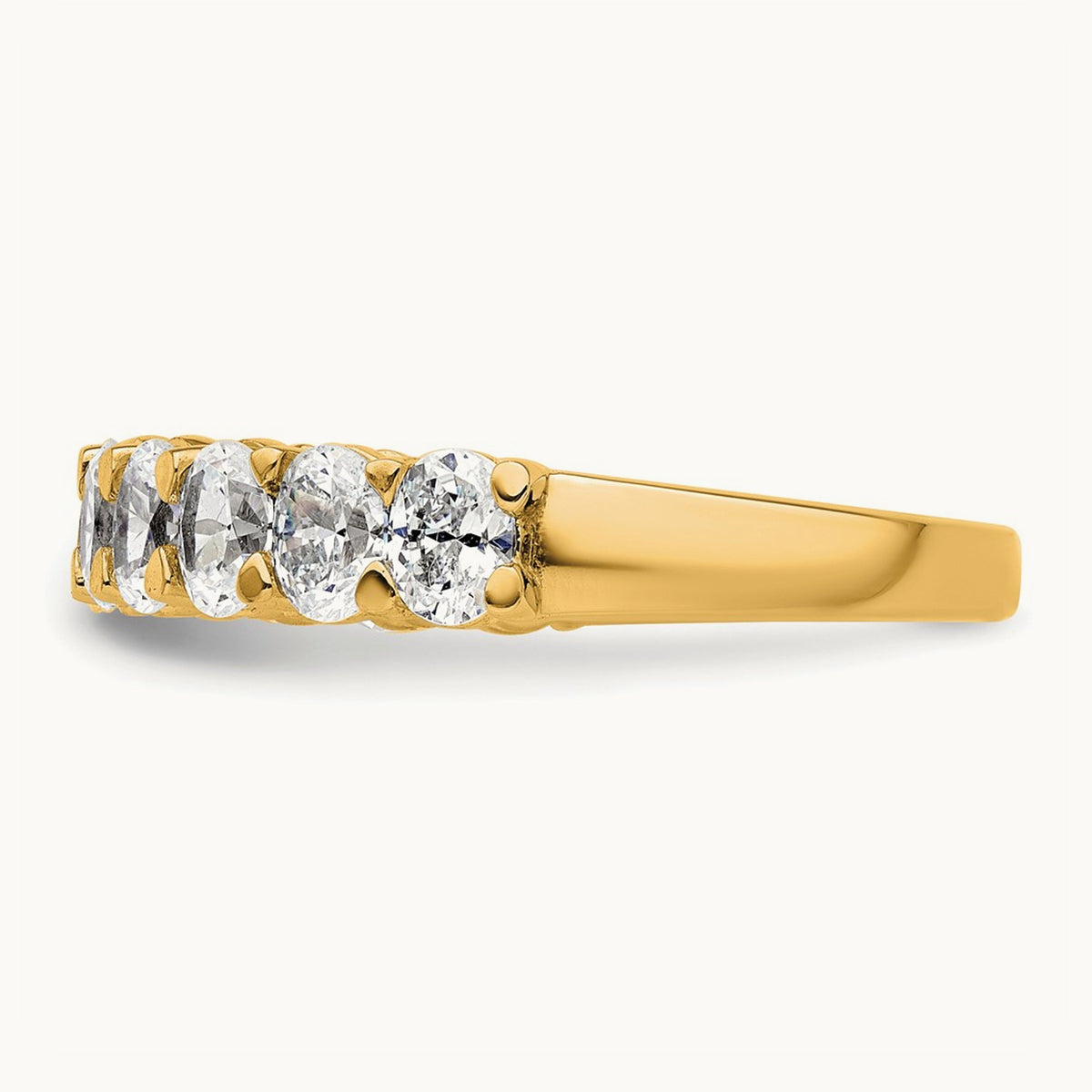 5 Stone Band, 1.50 ct tw Lab-Grown Diamond — 14K Yellow Gold