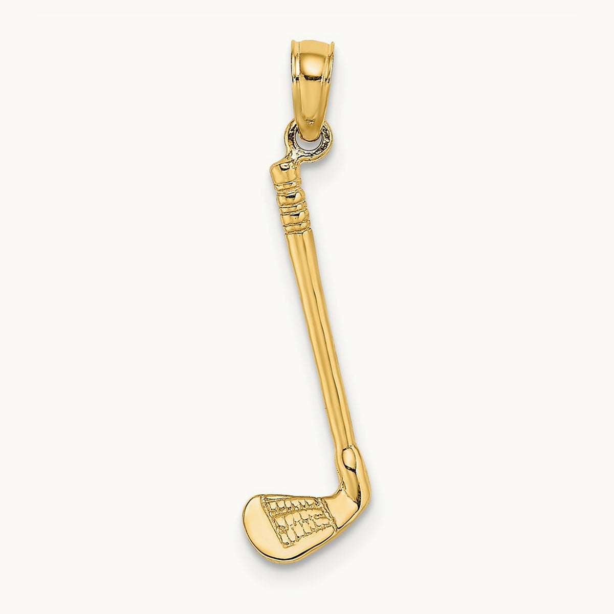 3-D Club Charm, 14K