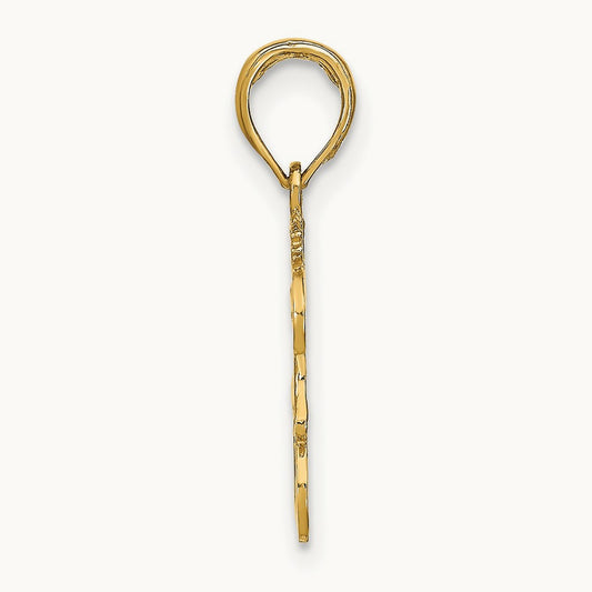 LEO Zodiac Charm — 14K Yellow Gold