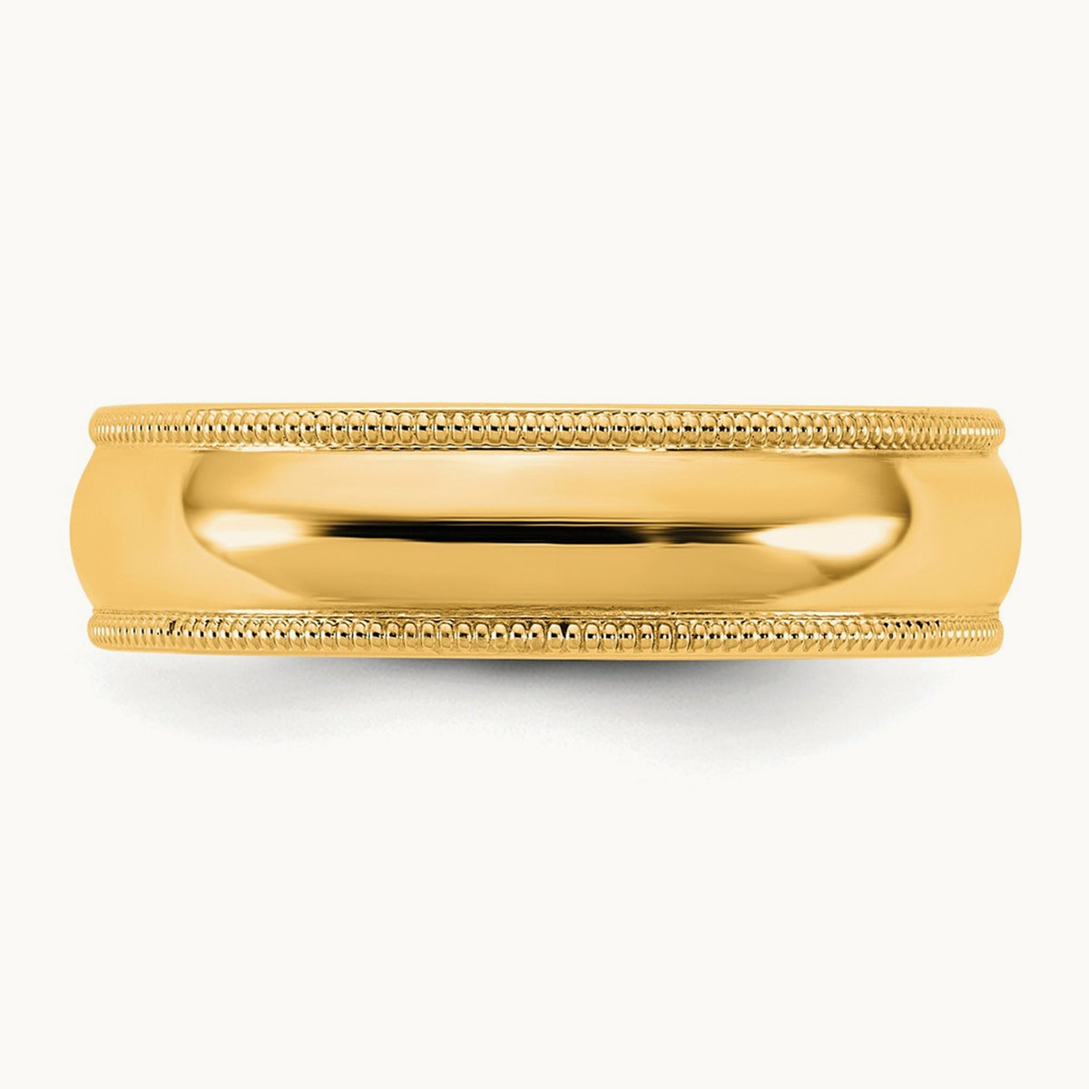 Milgrain Comfort Fit Band — 14K Yellow Gold, 5.5mm