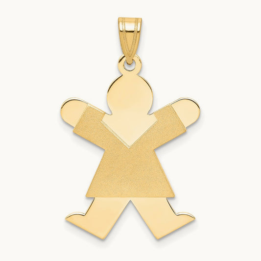 Girl Charm, 14K