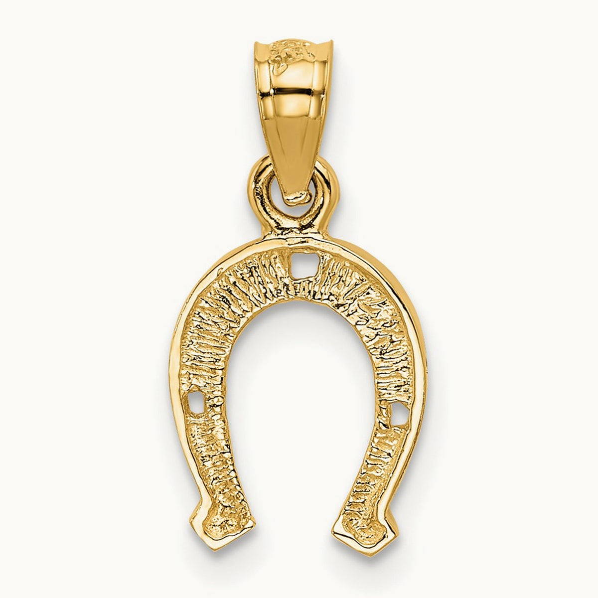 Horseshoe Pendant, 14K