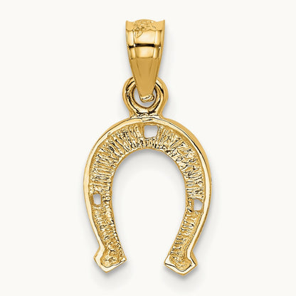 Horseshoe Pendant, 14K