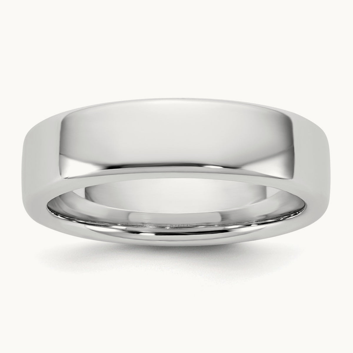 European Comfort Fit Band — 14K White Gold, 5.5mm
