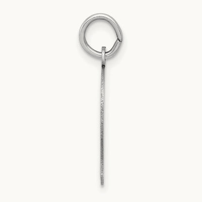 Plain Medium.013 Depth Facing Left Engravable Boy Charm — 22mm