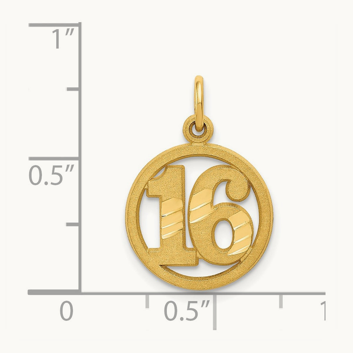#16 in A Circle Pendant, 14K