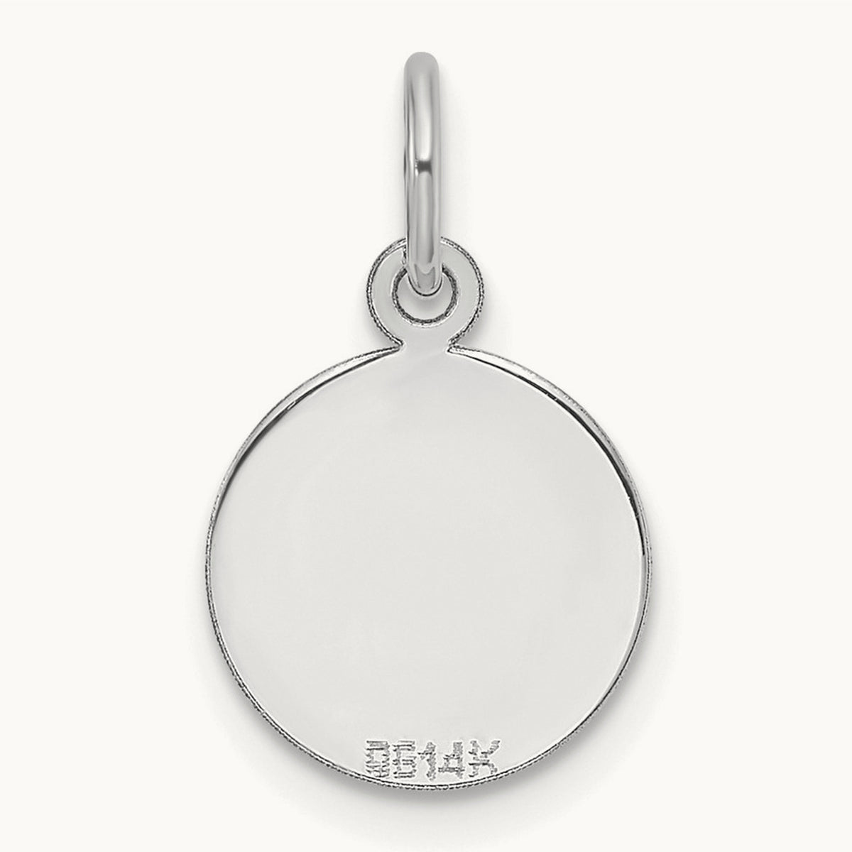 Plain .013 Gauge Round Engravable Disc Charm — 16.2mm