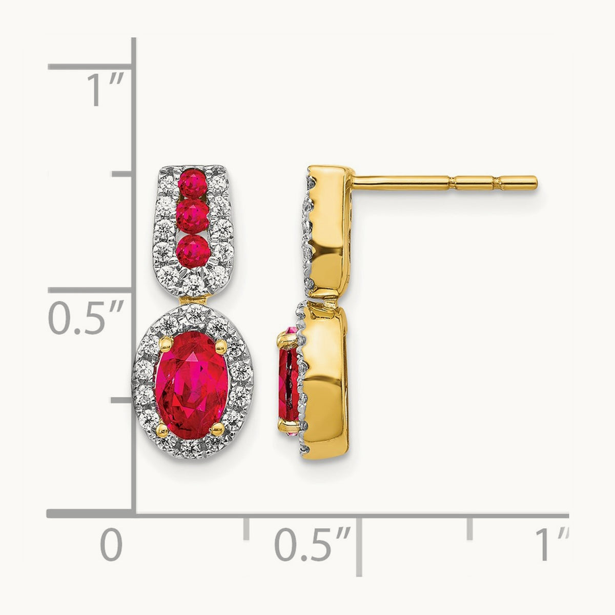 Diamond and Ruby Earrings — photo set