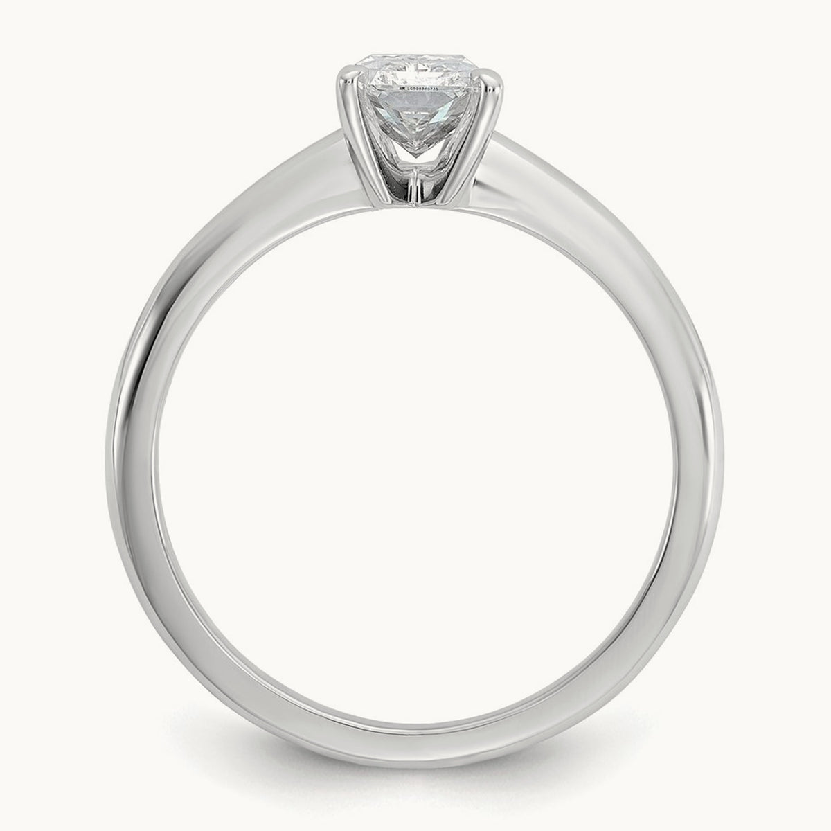 Radiant Solitaire Engagement Ring, 0.50-5.00 ct tw Lab-Grown Diamond — 1 ct, 14K White Gold