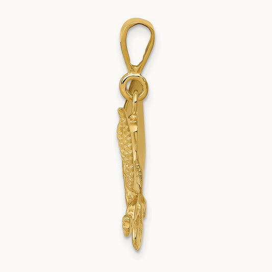 Eagle Charm, 14K