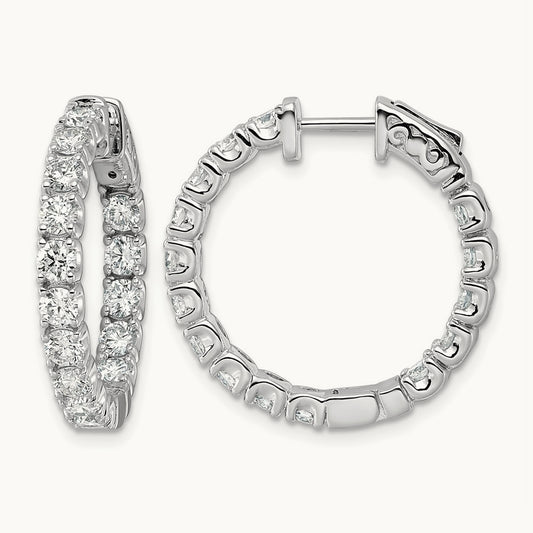 TO in & Out Hoops, 2.75 ct tw Lab-Grown Diamond