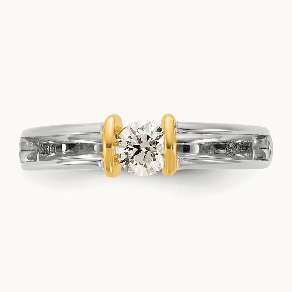 .33ct Ladies Diamond Wedding Band, 14K Two-tone