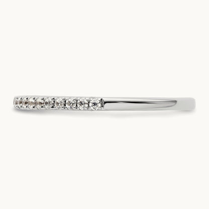 Diamond Wedding Band, 14K White Gold
