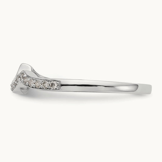 Diamond Wedding Band, 14K White Gold