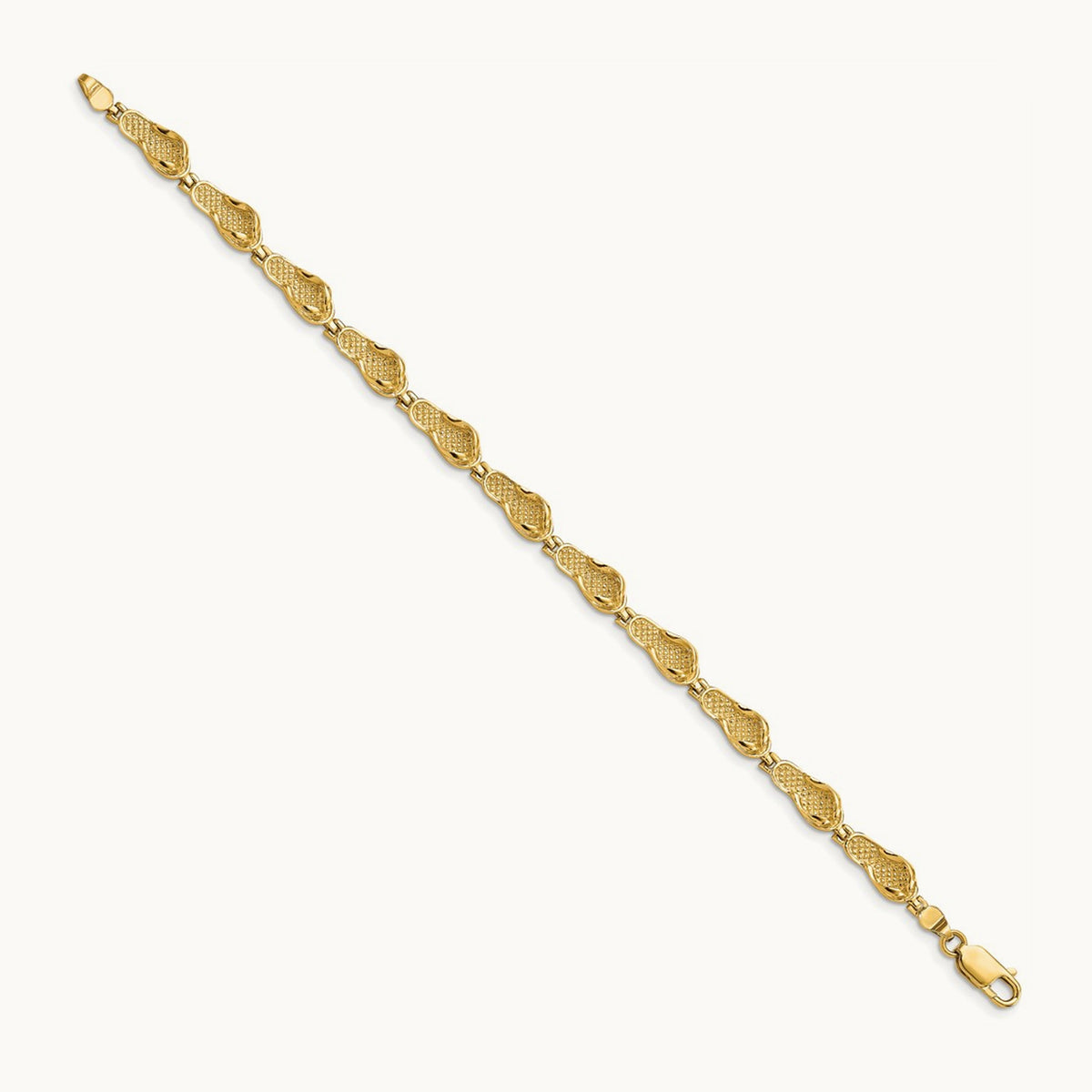 Flip Flop Bracelet, 14K