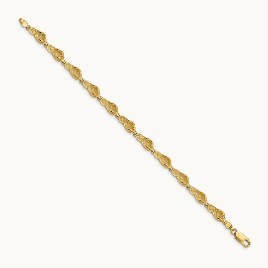 Flip Flop Bracelet, 14K