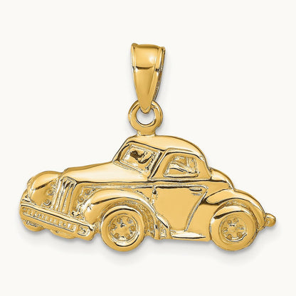 Classic Antique Car Pendant, 14K