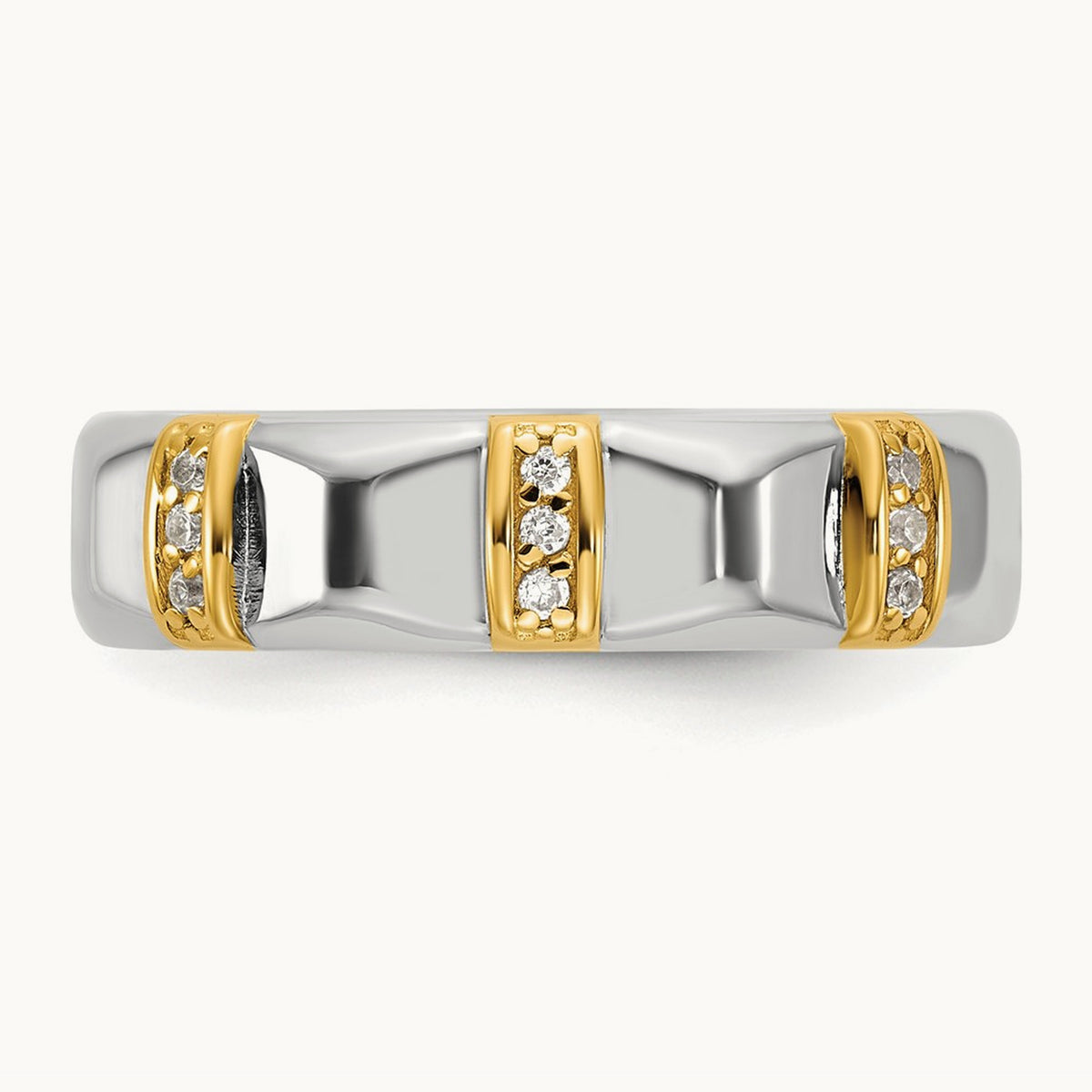 14ktt IB Goodman Mens Satin Complete 1/15ct Diamond Ring