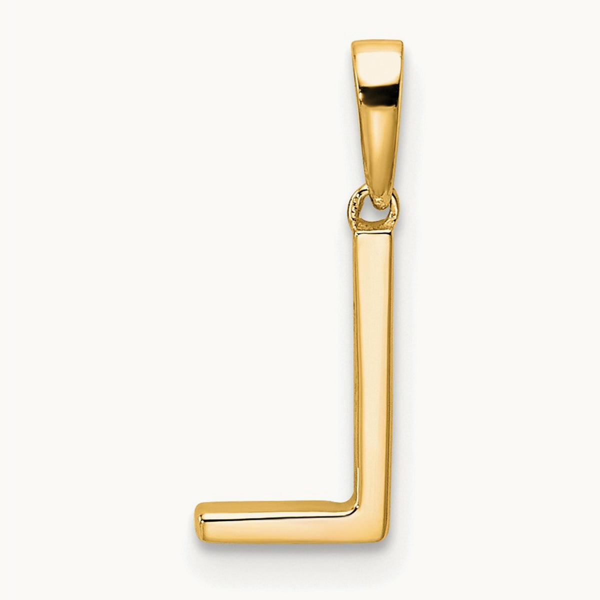 Diamond Letter L Initial Pendant, 14K
