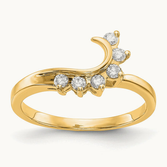 Ring Wrap, 0.15 ct tw Lab-Grown Diamond — 14K Yellow Gold