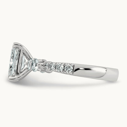 . Radiant Center Ring, 2 1/6-4 7/8 ct Lab-Grown Diamond