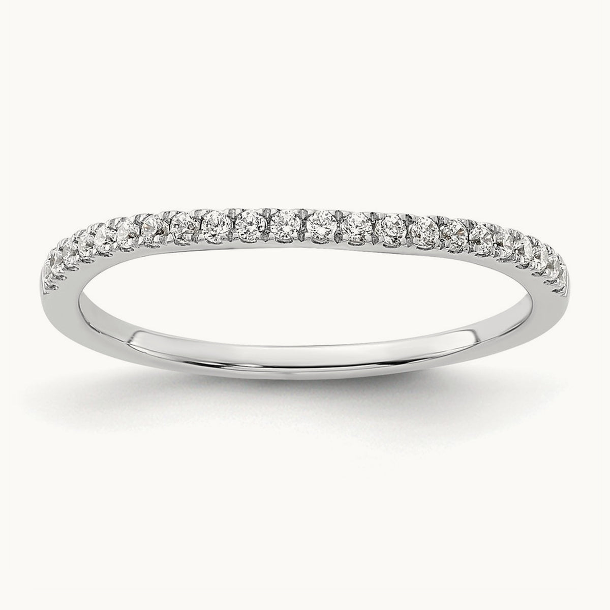 Thin Pavé Wedding Band — 1/6 ct, VS/SI (Great), 7