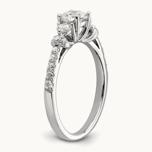 Semi-Mount Engmnt Ring, 0.50-0.75 ct tw Lab-Grown Diamond