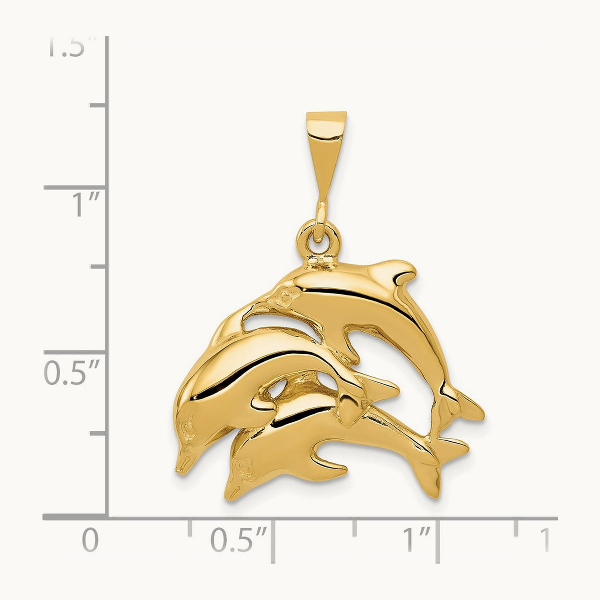 Dolphin Charm, 14K