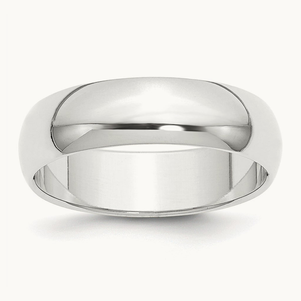 Half-Round Featherweight Band — 6mm