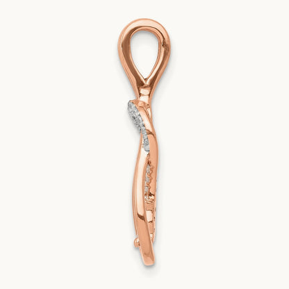Knot Chain Slide, 0.15 ct tw Lab-Grown Diamond