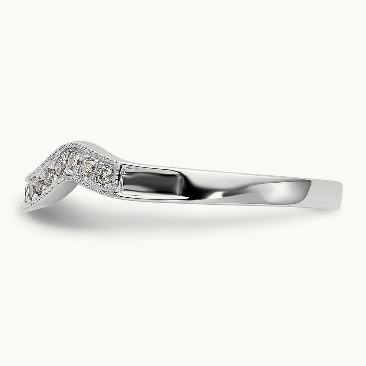 Diamond Wedding Band, 14K White Gold
